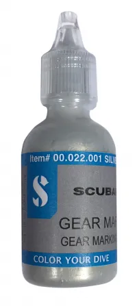 Scubapro Gear Marker - Silber - Marker für Tauchausrüstung