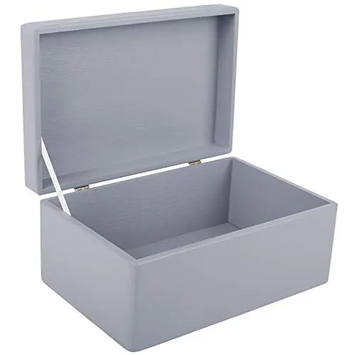 Creative Deco Holzkiste mit Deckel Groß - Vielseitige Erinnerungsbox - Kisten für alle Zwecke: Die große Holzkiste mit Deckel von Creative Deco ist ideal zur Aufbewahrung von Erinnerungen, Geschenken oder Werkzeug. Außenmaße 30 x 20 x 14 cm, robust und praktisch!