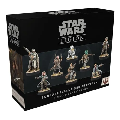ATOMIC MASS GAMES - Star Wars: Legion – Schläferzelle der Rebellen Erweiterung - Tabletop Spiel für 2 Spieler ab 14 Jahren. Ergänze deine Rebellenarmee mit kreativen Guerillakämpfern, die hinter feindlichen Linien Chaos stiften können. Spielzeit: 120-180 Minuten.