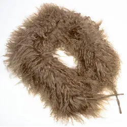 Reissner Lammfelle Schal Tibet Lammfell Kurz Schal BOA Kragen 75cm