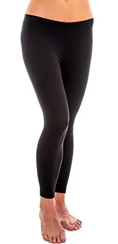 HERMKO 1720 Damen Legging aus 100% Bio-Baumwolle, Farbe:schwarz, Größe:52/54 (XXL)
