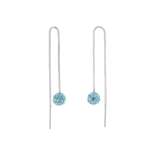 Amor Ohrhänger für Damen aus 925 Sterling Silber - Elegante Ohrringe aus 925 Sterling Silber mit 40 funkelnden Zirkonia Steinen – das perfekte Geschenk für besondere Anlässe wie Geburtstage oder Valentinstag.