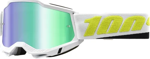 100% Accuri 2 Extra MTB Moto Brille Peyote Gläser grün verspiegelt - Sportbrillen mit 17,5% größerem Sichtfeld und weichem, dreilagigem Gesichtsschaum für optimalen Komfort und Schweißabsorption.