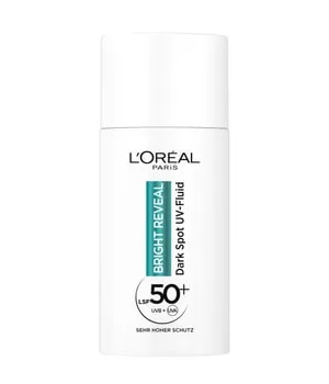 L'Oréal Paris Bright Reveal UV-Fluid LSF 50+ - Hochwertiges Sonnengel mit LSF 50 für effektiven Schutz vor UV-Strahlen. Ideal für jeden Tag, sorgt für ein frisches Hautgefühl und bereitet die Haut optimal auf Make-up vor.