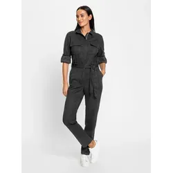 heine Jumpsuit Overall Langarm Innenbeinlänge ca. 76 cm in schwarz von Heine