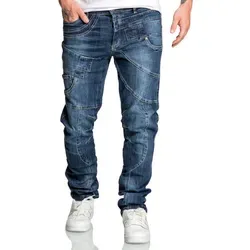Amaci&Sons Stretch-Jeans Herren Regular Slim - Dunkelblau W34/L32 - Hochwertige Stretch-Jeans für Herren im Regular Slim Fit, ideal für lässige Outfits und optimalen Tragekomfort.