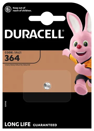 Duracell Knopfzelle 364 1.55V 1 St. 20 mAh Silberoxid SR60