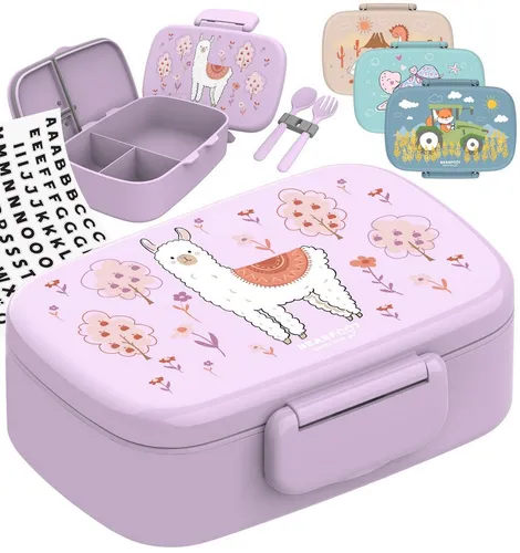 BEARFOOT Lunchbox Brotdose Kinder in lila von bearfoot