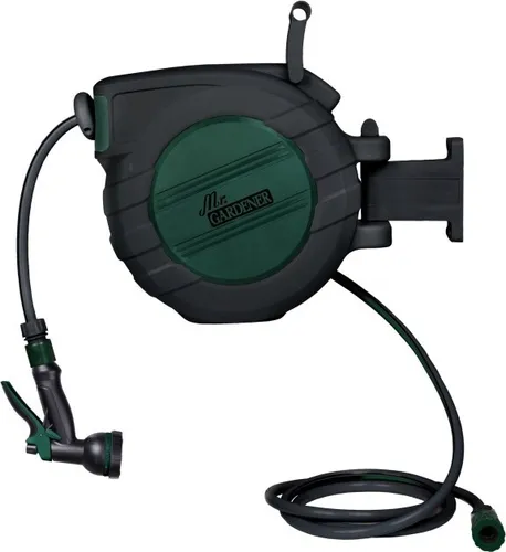 Mr. GARDENER Wandschlauchbox 25m – Schlauchaufroller