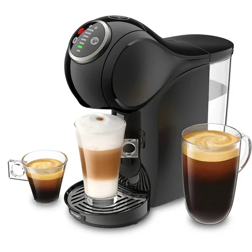 NESCAFE DOLCE GUSTO De Longhi Genio S Plus EDG315.B - Hochdruck Kapsel-Kaffeemaschine, 15 bar für perfekten Espresso, kompakt und vielseitig mit 50+ Getränken