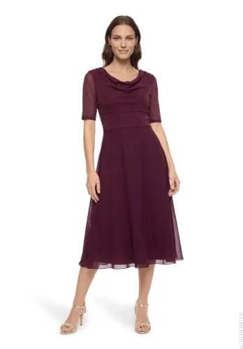 Vera Mont Cocktailkleid Damen im Glitzer-Look rot L (42) in rot von Vera Mont