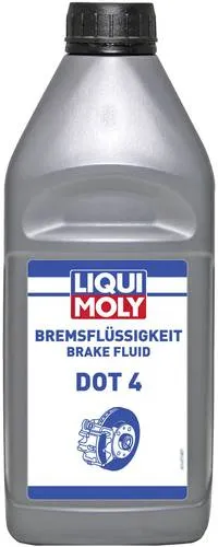 Liqui Moly DOT 4 21157 Bremsflüssigkeit 1l - Hochwertige synthetische Bremsflüssigkeit für Kfz, die Korrosion schützt und die Lebensdauer von Brems- und Kupplungssystemen verlängert. Hohe Sicherheit bei Feuchtigkeitsaufnahme und zuverlässige Bremsleistung.