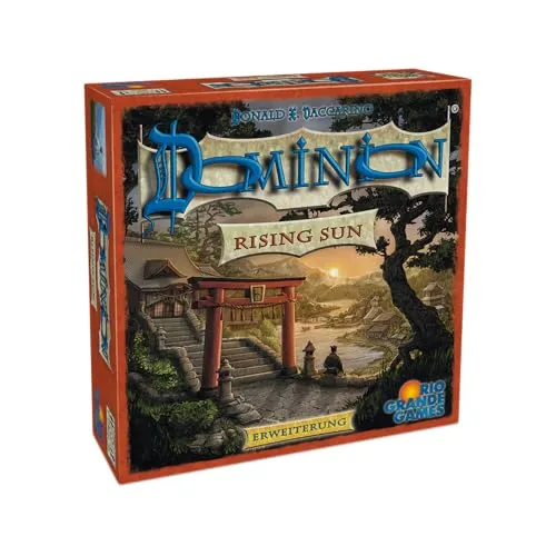 Rio Grande Games Dominion - Rising Sun, 16. Erweiterung mit 300 neuen Karten und spannenden Spielmechaniken, ideal für Dominion-Fans