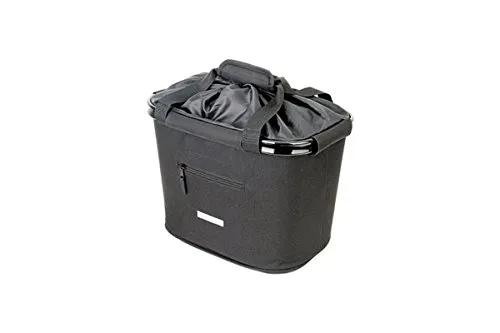 Blue Bird Lenkerkorbtasche, Schwarz