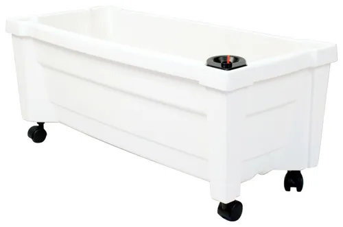 KHW Pflanzkasten Calypso mit Bewässerungssystem und Spalier in weiß von KHW