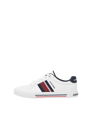 JACK & JONES Herren JFWGORGON Canvas SN Sneaker, Bright White, 46 EU - Stylische Canvas-Sneaker für Herren mit robustem Gummiboden. Ideal für den Alltag und Freizeitaktivitäten, bieten sie hohen Tragekomfort und ansprechendes Design.