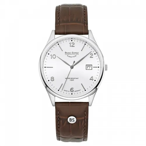 BRUNO SÖHNLE Quarzuhr - Elegante Herrenuhr - Armbanduhren mit hochwertigem Quarzwerk, edlem Edelstahlgehäuse und Saphirglas. Wasserdicht bis 5 bar, ideal für jeden Anlass.