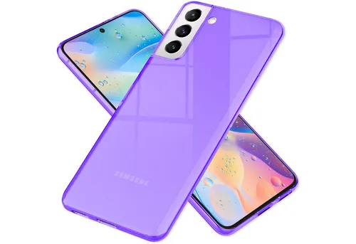 Nalia Smartphone-Hülle Samsung Galaxy S21 FE 16,3 cm (6,4 Zoll), Klare Neon Silikon Hülle / Bunt Leuchtend / Durchsichtig / Flexibel