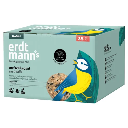 Produktbild Erdtmanns 35 Meisenknödel ohne Netz Karton umweltfreundlich Vogelfutter