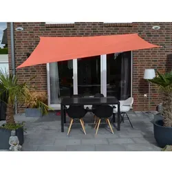 Floracord Sonnensegel, rechteckig, B400/T300 cm, Orange