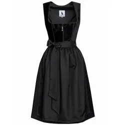 Alpenmärchen Dirndl Midi Enora in Schwarz in gelb von Alpenmärchen