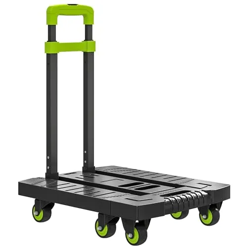 HOMCOM Sackkarre klappbar Metall Transportkarre mit Räder verstellbarem Griff max. 200kg 102 cm Transportwagen Inkl Spannseil Stapelkarre Sackkarren für Umzug Werkstatt Lager