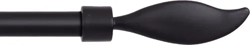 Endstücke für Stilgarnitur 2er Pack aus Kunststoff ( Schwarz / Flamme ) vers. Farben, Ø16mm, Dekoration modernes Design für Vorhangstange