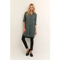 Kleid Regular Fit Schwarz Grün von Kaffe
