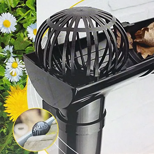 Land-Haus-Shop 2er-Set Blättersiebe Laubsiebe Dachrinnenschutz Abfluß Fallrohr Laub Schutz Sieb