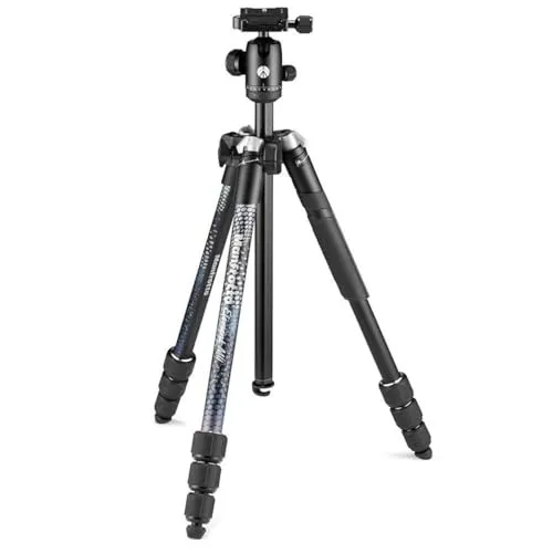 Manfrotto Element MII 4-teiliges Aluminium-Stativ mit Kugelkopf, Schwarz