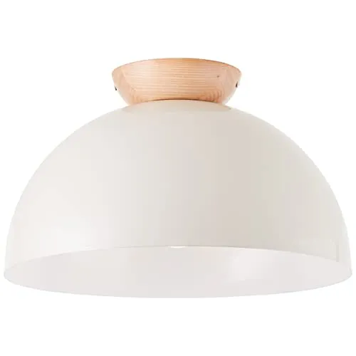 Brilliant Nalam Deckenleuchte 35cm - Holz & Grau - Deckenleuchte aus natürlichen Materialien, energiesparend und dimmbar mit externem Dimmer für flexibles Lichtambiente.