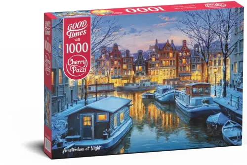 Cherry Pazzi Puzzle 1000 pièces : Amsterdam la nuit