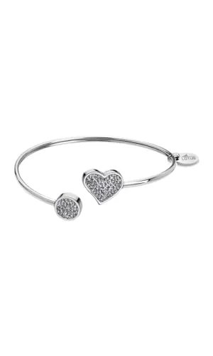 Lotus Style Bliss Armband silber LS1850-2/1 - Elegantes Armband aus Edelstahl, ideal für besondere Anlässe wie Geburtstage oder Jahrestage. Mit traditionellem Charm-Anhänger und einer Länge von ca. 16cm.