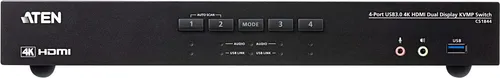 4-Port True 4K HDMI Dual-View KVM Switch