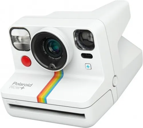 Polaroid NOW+ White - Kreative Sofortbildkamera - Sofortbildkamera mit innovativen Kreativtools, Autofokus und 5 Objektivfiltern für einzigartige Fotos. Ideal für kreative Köpfe, die ihre Ideen festhalten möchten.
