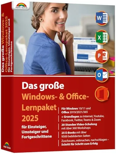 Markt + Technik Das große M+T Windows- & Office-Lernpaket 2025 (Excel)