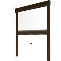 Avosdim Insektenschutzrollo Fenster & Tür Aluminium 80cm x 100cm Braun