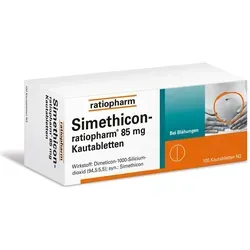 Simethicon-ratiopharm 85mg - Arzneimittel zur symptomatischen Behandlung von gasbedingten Magen-Darm-Beschwerden wie Blähungen und Völlegefühl, ideal zur Vorbereitung von Untersuchungen im Bauchbereich.