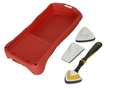 Lehnartz Streichkissen 5-teilig - Malerpinsel Set mit 5 hochwertigen Streichkissen, ideal für präzise und gleichmäßige Farbaufträge auf großen Flächen.