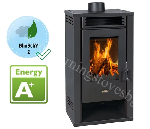 Kaminöfen Prity K2GT Schwarz BImSchV2 8,1kw. ЕЕK-   von Prity