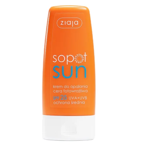 Ziaja Sopot Sun krem do opalania cera fotowrażliwa SPF25 60ml (P1) 5901887005964