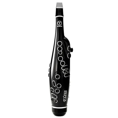 Produktbild Tahorng Elesa Elektronisches Saxophon, digitales Blasinstrument, 20 Sounds, eingebauter Lautsprecher, Bluetooth (schwarz)