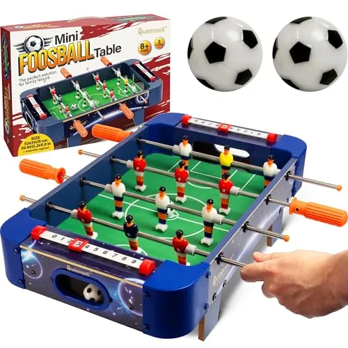 Mini-Tischfußball für Kinder und Erwachsene – 53 cm Mini-Fußballspiel, Mini-Fußballtisch für Familienspielabende