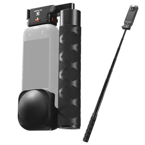 K&F CONCEPT Magnetischer Schnellverschluss-Selfie-Stick Kompatibel mit Insta360 X5, Insta 360 Selfie Stick, 89 cm Verlängerungsstange, Unsichtbarer Stab mit Sicherheitsverriegelung