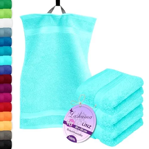 Handtücher Türkis von Lashuma