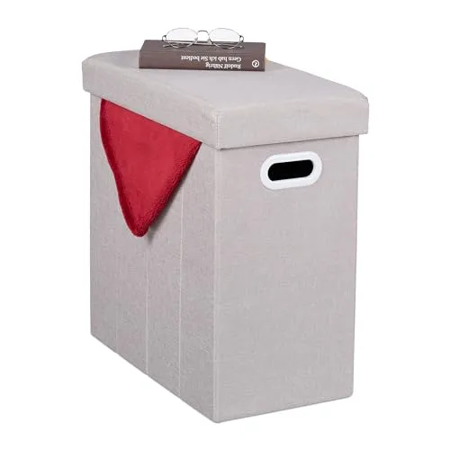 Relaxdays Sitzhocker mit Stauraum in Beige von Relaxdays