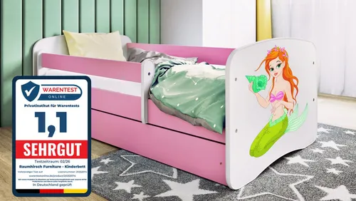Raumhirsch Kinderbett Meerjungfrau, Rosa, 80x160 cm in pink von Raumhirsch Furniture