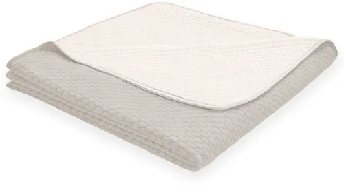 Ibena kühlende Wohndecke Sommerdecke 7040-330 beige creme 150x200 - Bettdecken: Allergikergeeignete Wohndecke aus Baumwollmischung, ideal für warme Tage und pflegeleicht bei 30° Wäsche.