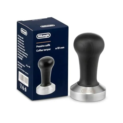 De'Longhi Tamper DLSC058 - Kaffeezubehör & Espressozubehör – Der 51 mm Tamper sorgt für perfekten Druck beim Kaffeepressen und optimiert das Aroma deiner Espressozubereitung.