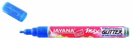 Kreul Javana texi mäx Glitter Stoffmalfarbe für helle & dunkle Stoffe gold